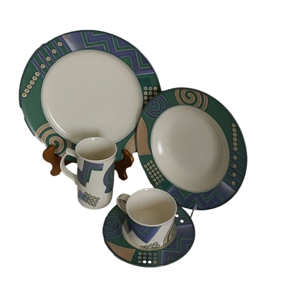 MIKASA INTAGLIO LIFE STYLE 5 PIECE SETTING DINNER FOR 1 - Picture 2 of 9